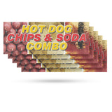 Hot Dogs Chips and Soda Combo