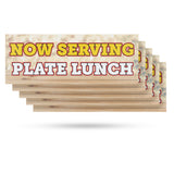 Now Serving Plate Lunch