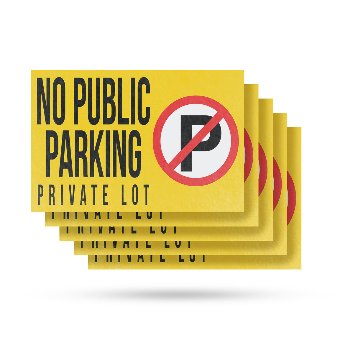 No Public Parking Private Lot