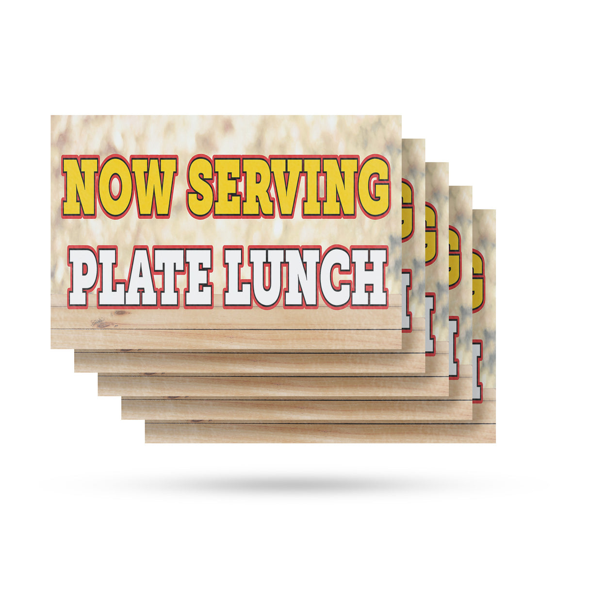 Now Serving Plate Lunch