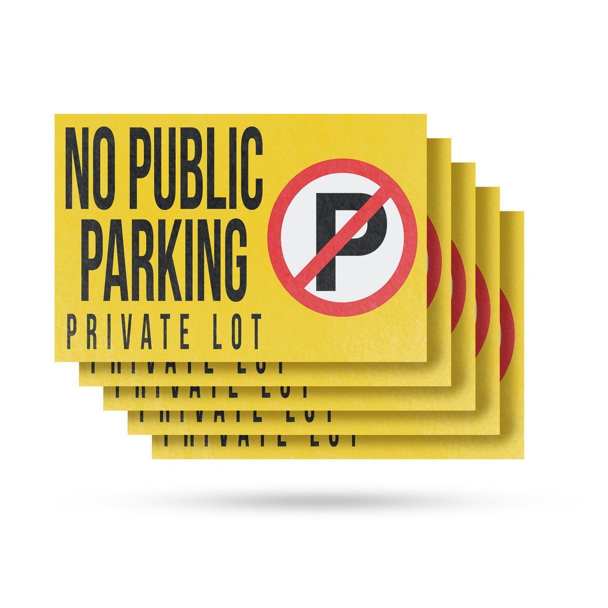 No Public Parking Private Lot