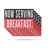 Now Serving Breakfast