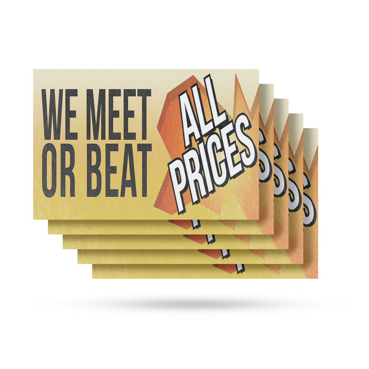 We Meet or Beat All Prices