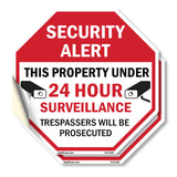 Security Alert This Property Under 24 Hour Surveillance Trespassers Will Be Prosecuted