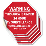 Warning This Area Is Under 24 Hour TV Surveillance Trespassers Will Be Prosecuted