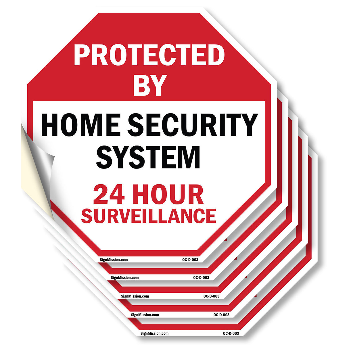 Protected By Home Security System 24 Hour Surveillance