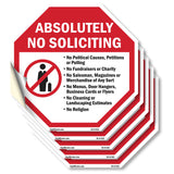 Absolutely No Soliciting  No Political Causes