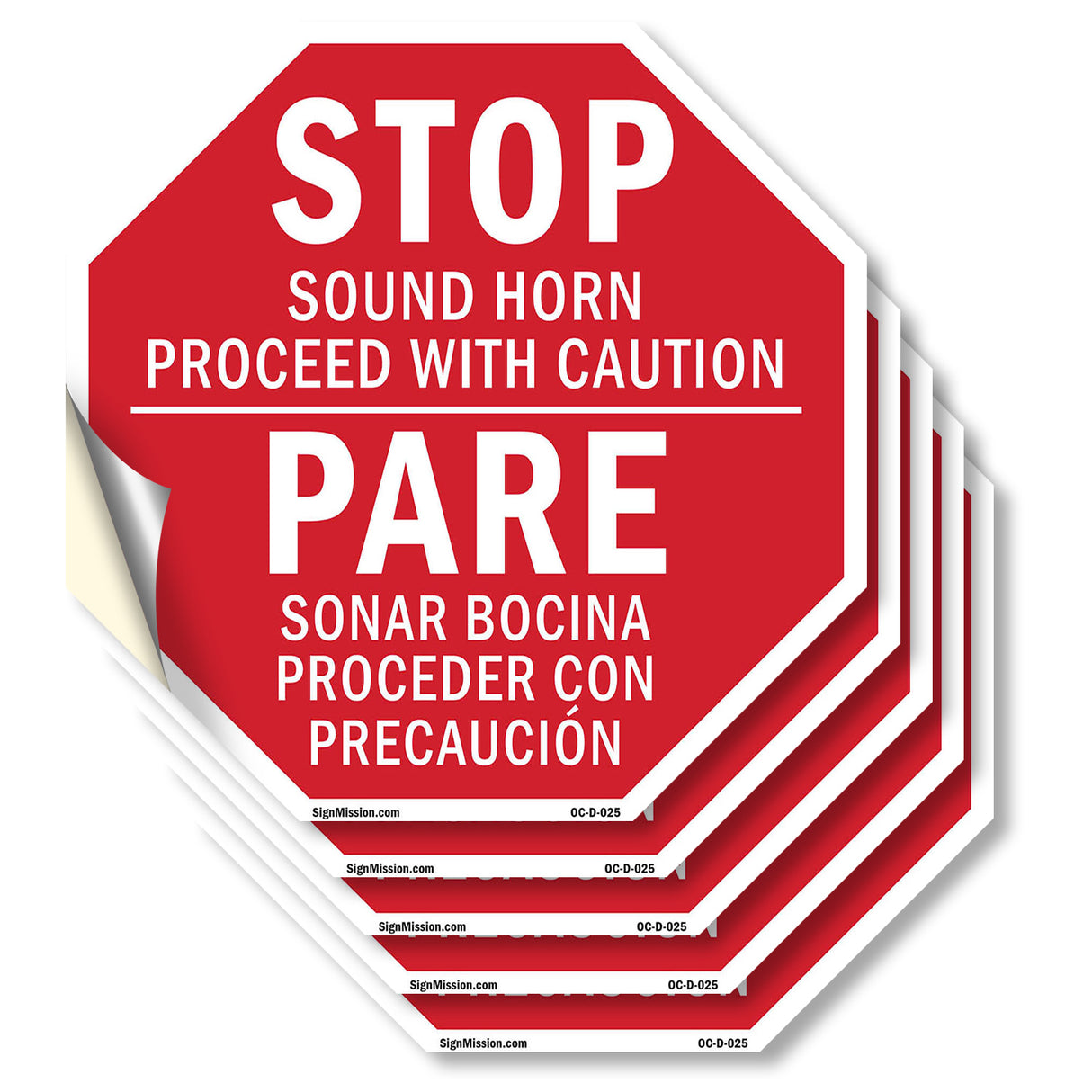 Stopsound Horn Proceed with Caution Pare Sonar Bocina Proceder Con Precaución