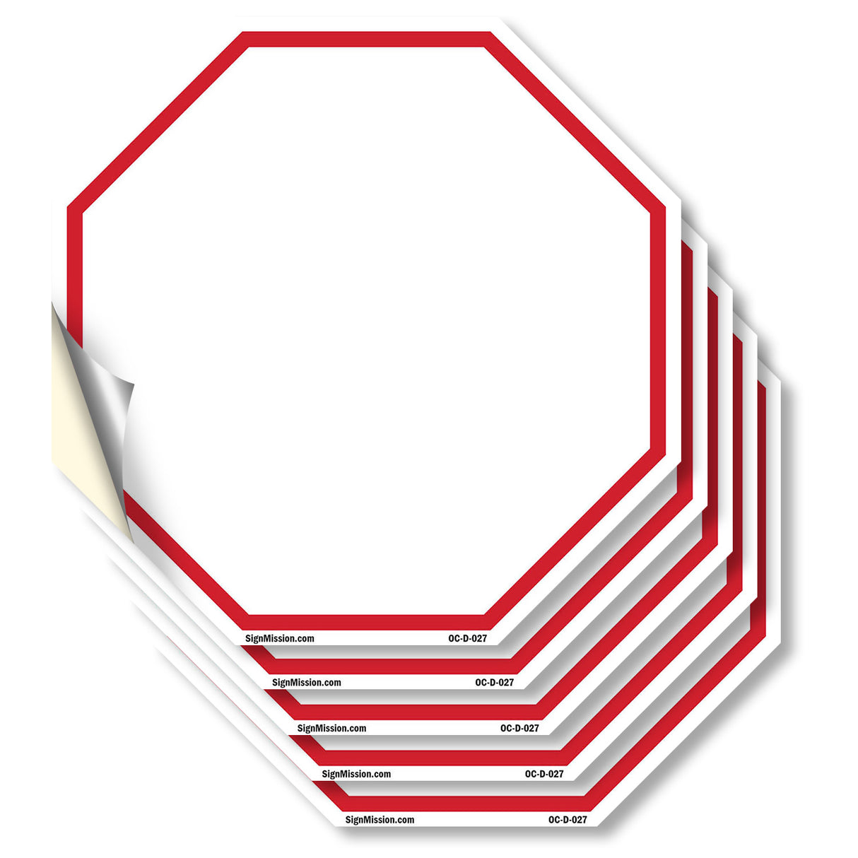 Blank Sign White Background