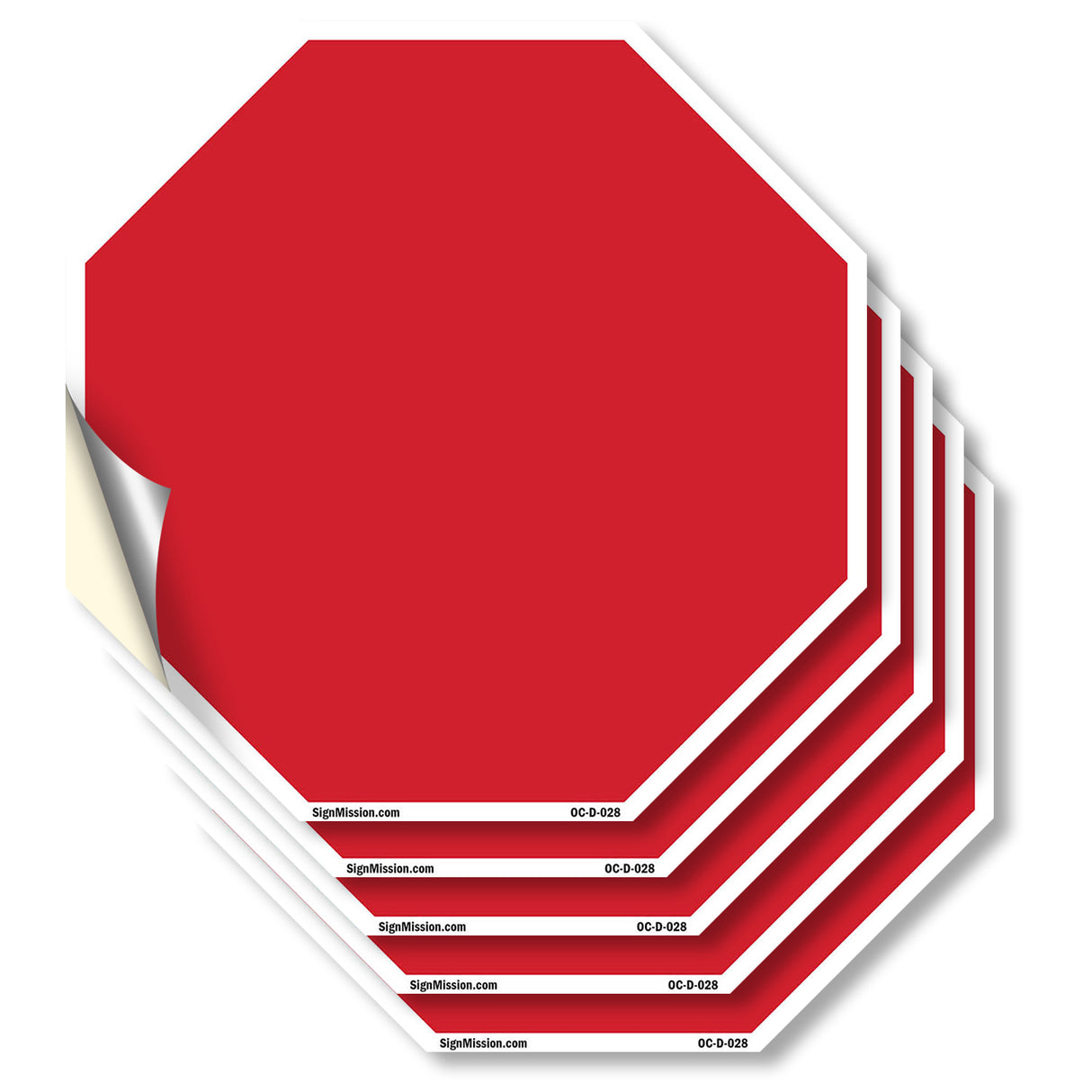 Blank Sign Red Background