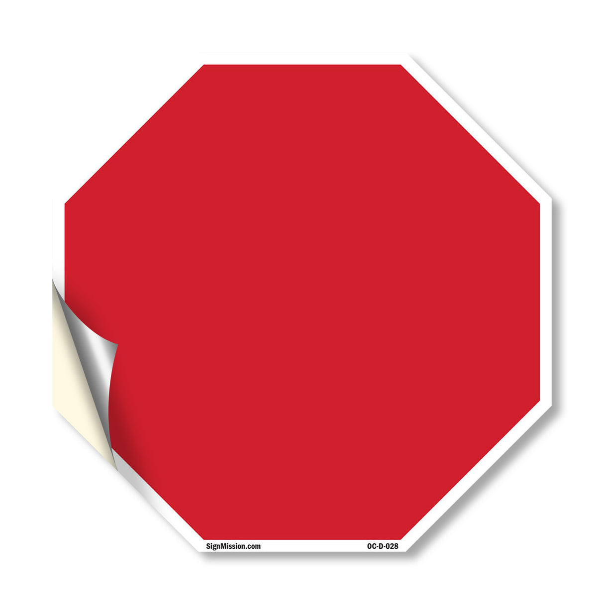 Blank Sign Red Background