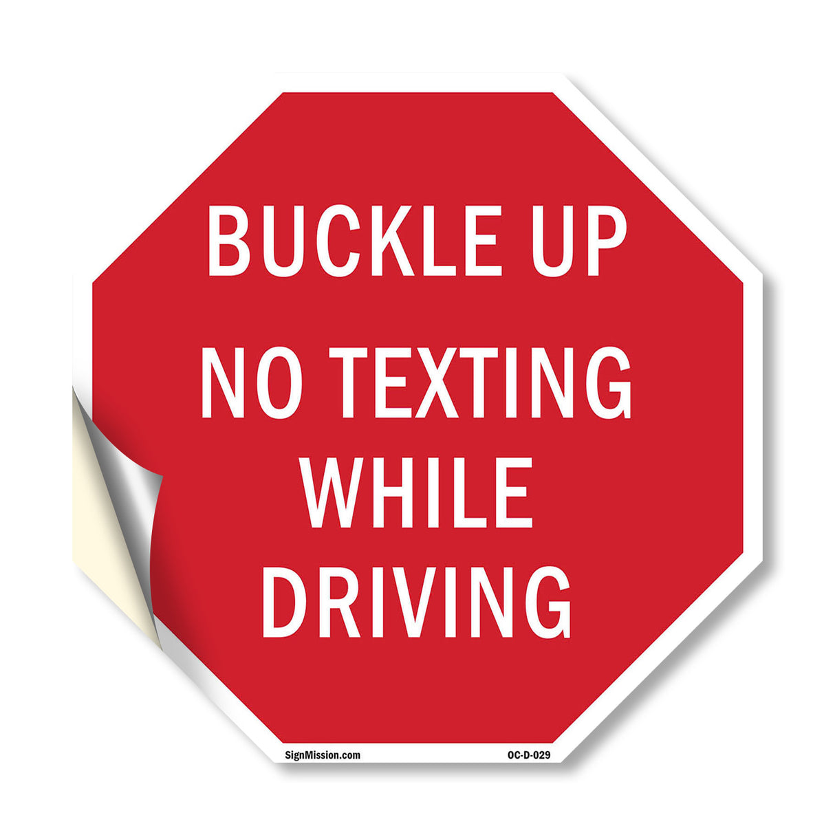 Buckle Up No Texting While Driving
