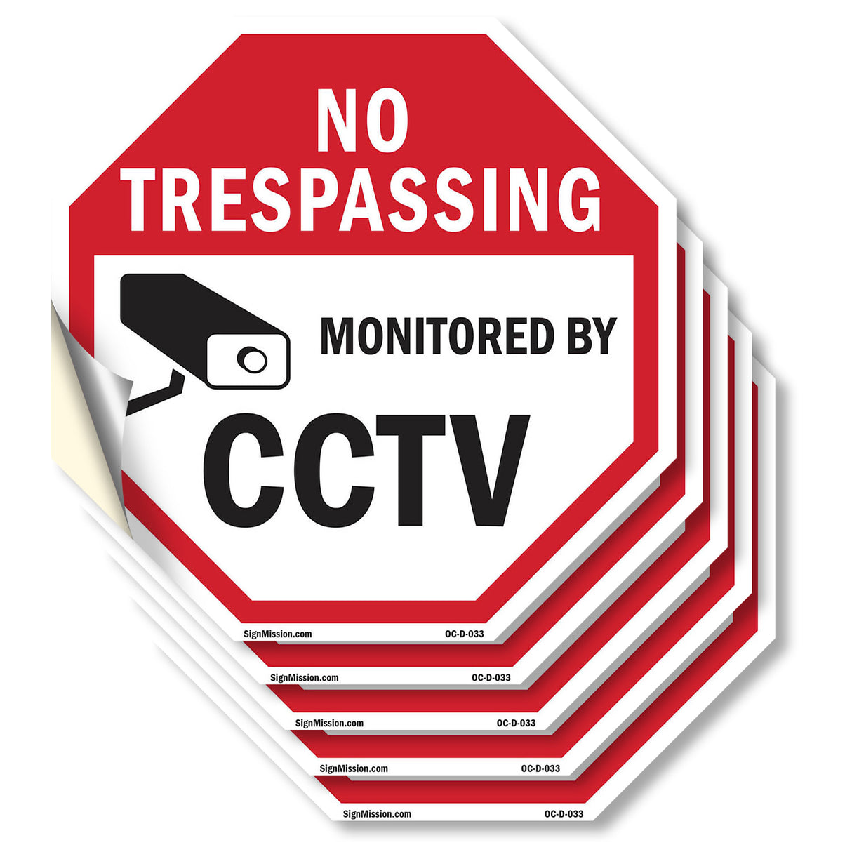 No Trespassing Monitored By CCTV