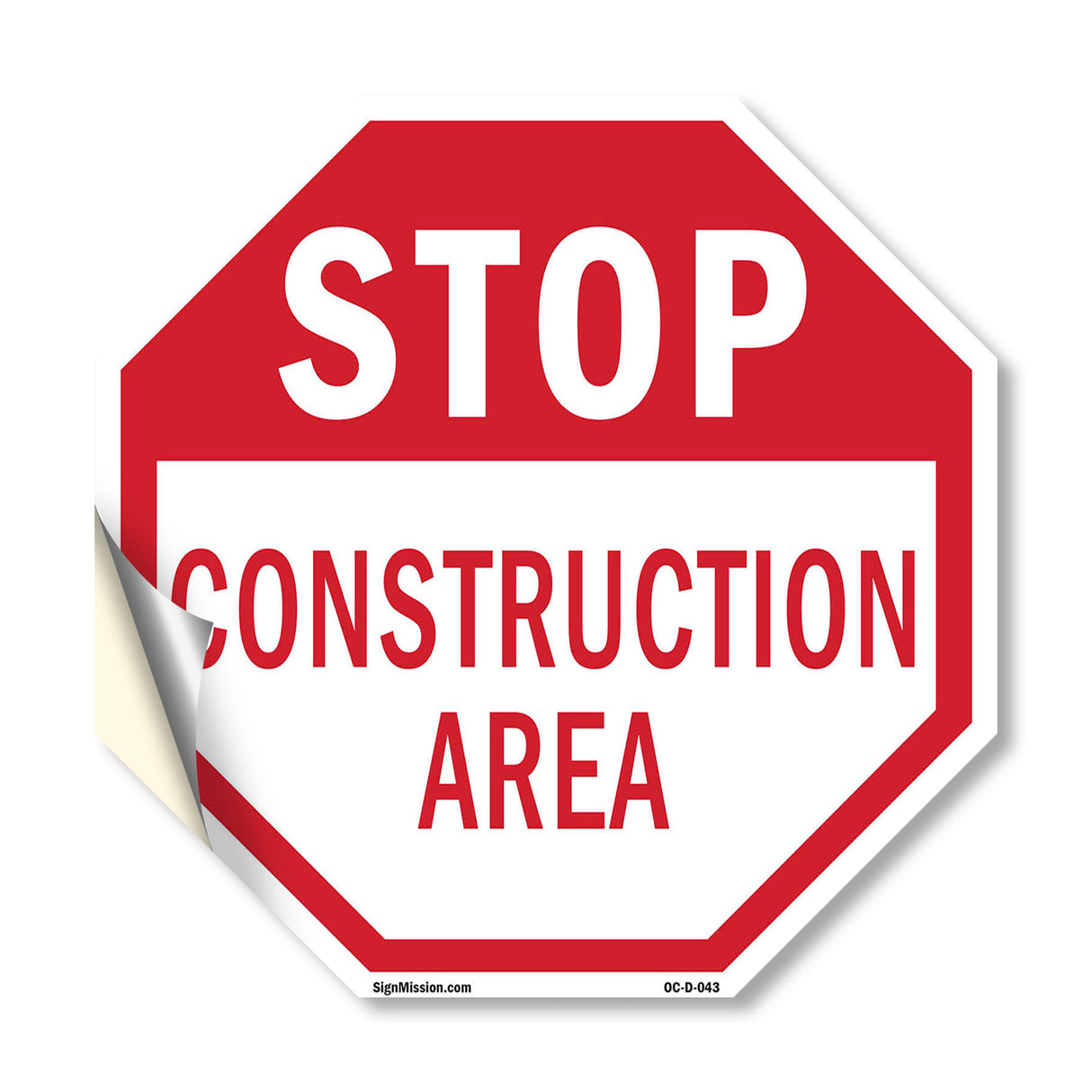 Stop Construction Area