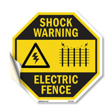 Shock Warning Electric Fence