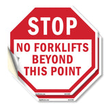 Stop No Forklifts Beyond This Point