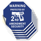Warning Protected By 2nd Amendment Security