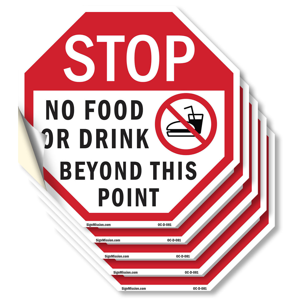 Stop No Food or Drink Beyond This Point