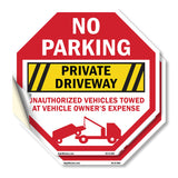 No Parking Private Driveway Unauthorized Vehicles Towed at Vehicle Owner's Expense