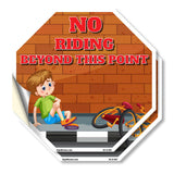 No Riding Beyond This Point