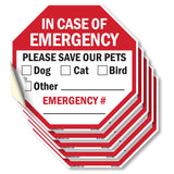 In Case of Emergency Please Save Our Pets ☐ Dog ☐ Cat ☐ Bird Other Emergency #
