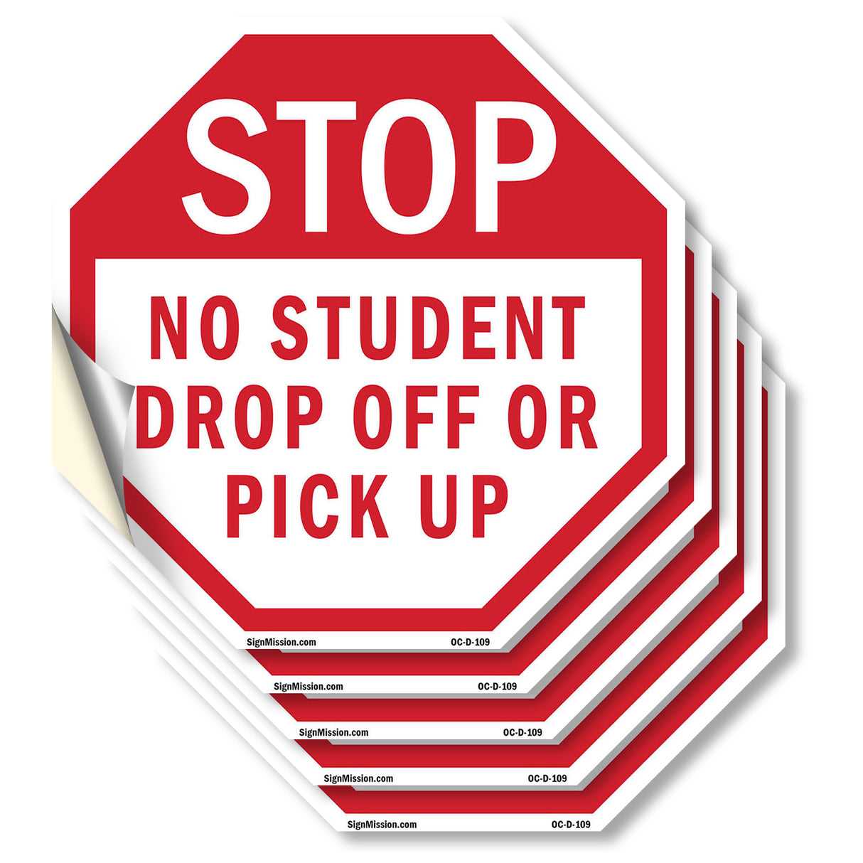 Stop No Student Drop Off or Pick Up