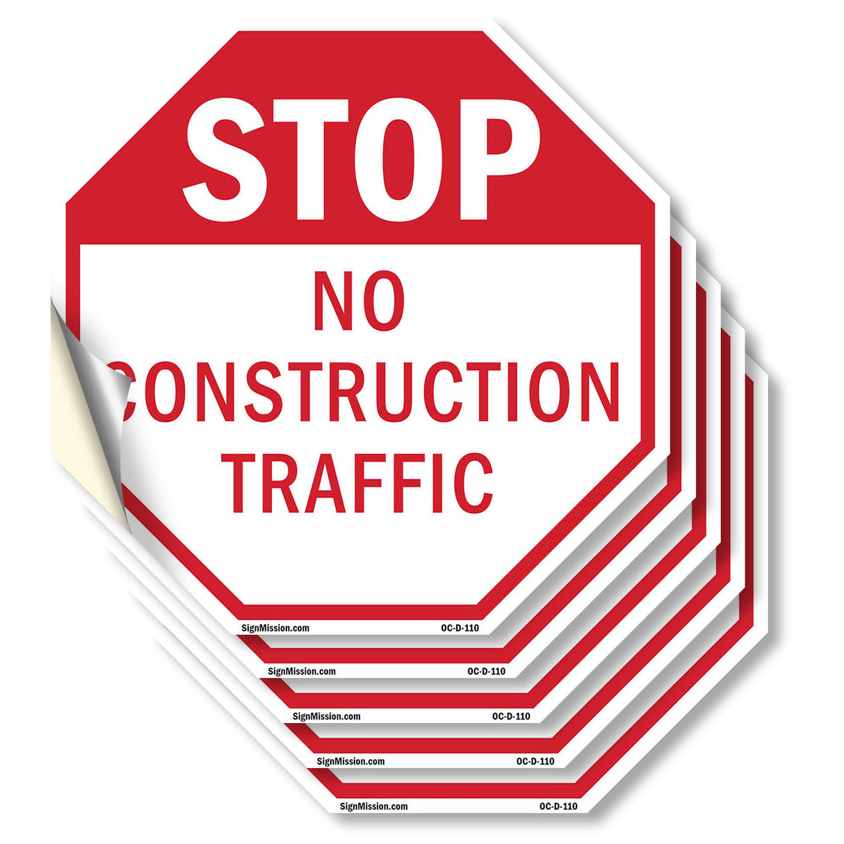 Stop No Construction Traffic