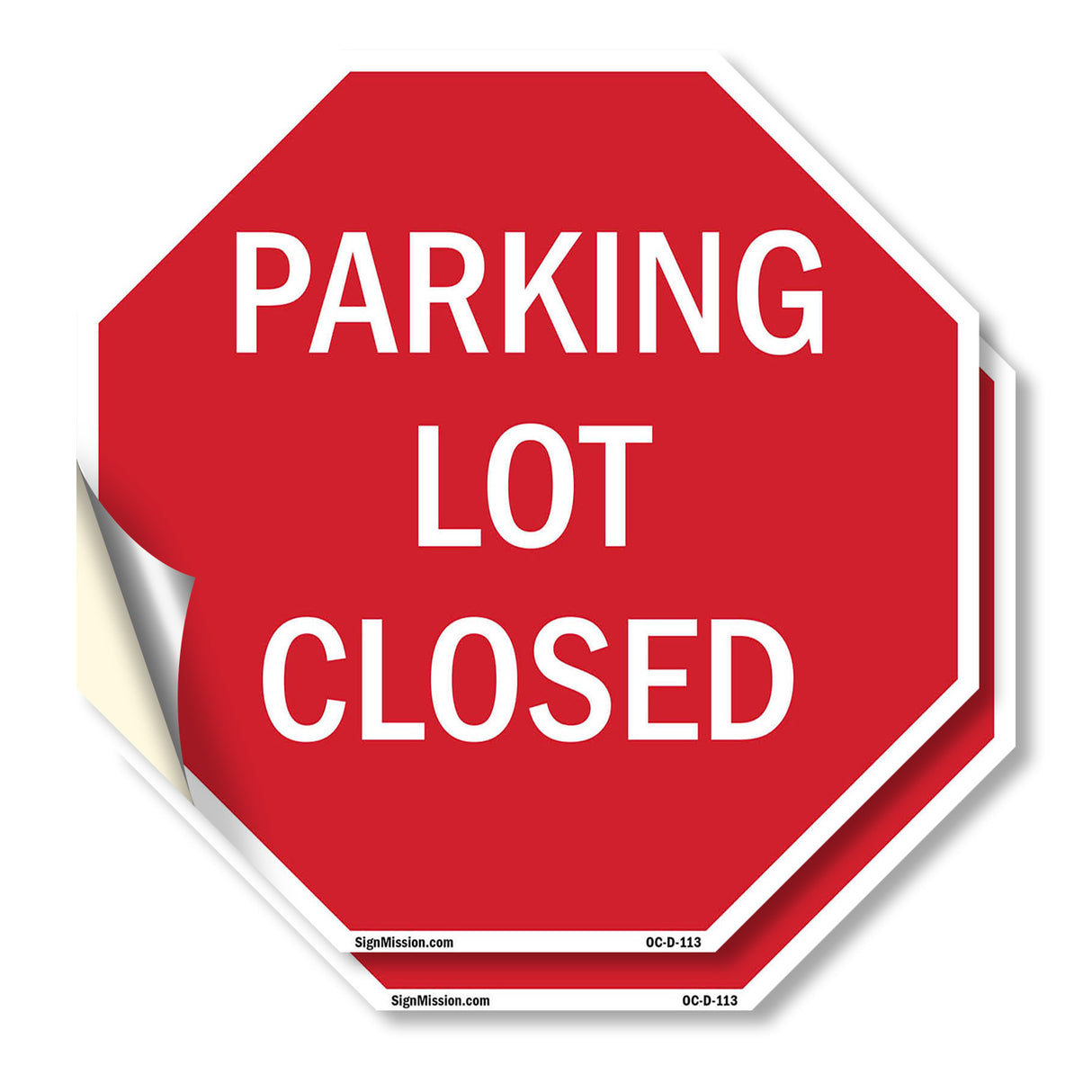 Parking Lot Closed