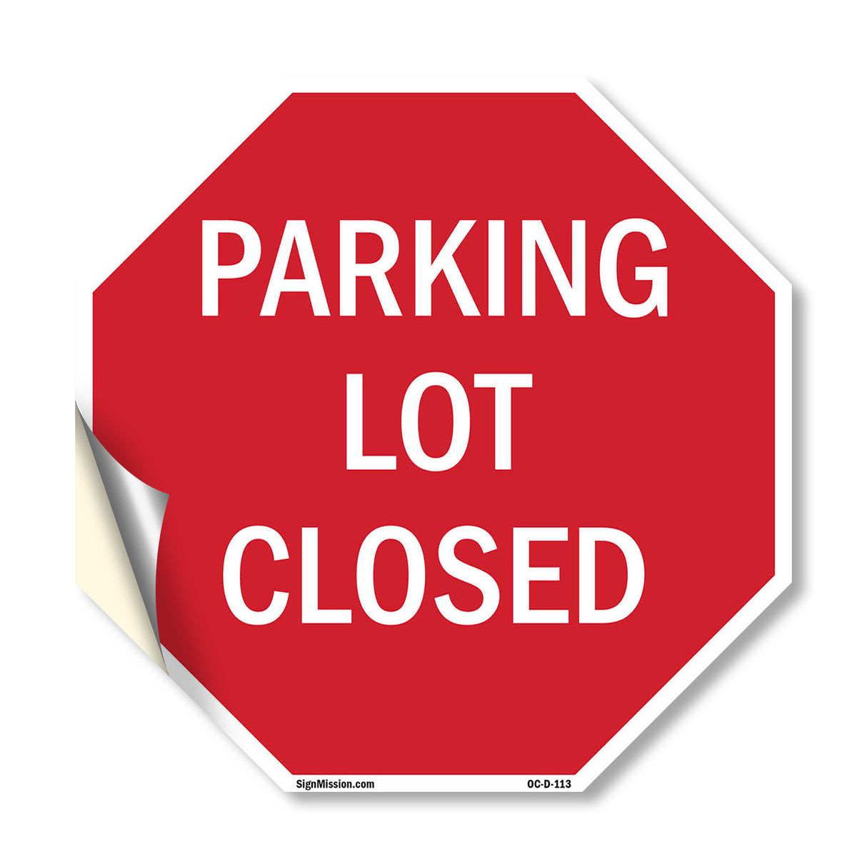 Parking Lot Closed