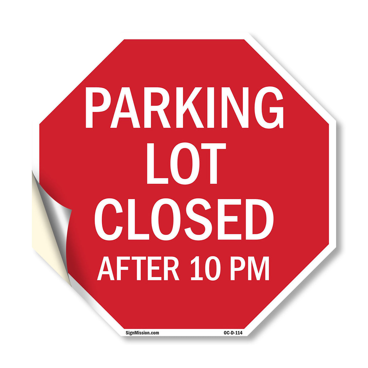 Parking Lot Closed After 10 Pm