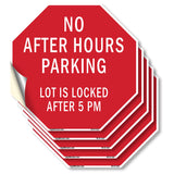 No After Hours Parking Lot Is Locked After 5 Pm
