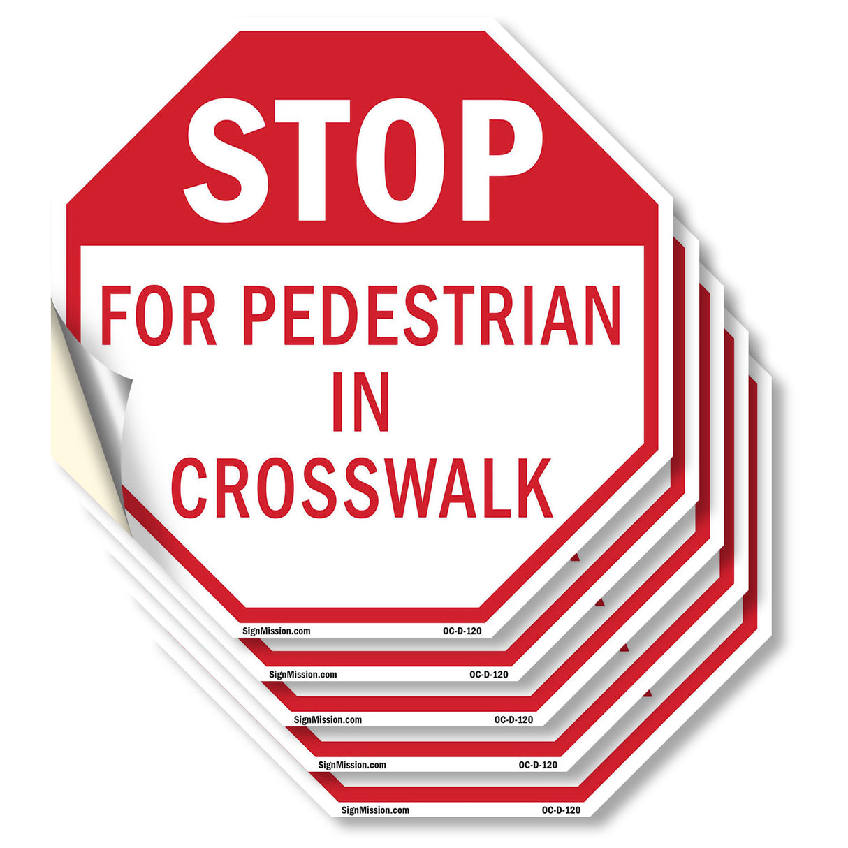 Stop For Pedestrian in Crosswalk