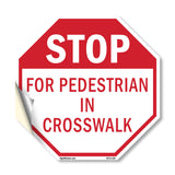 Stop For Pedestrian in Crosswalk