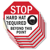 Stop Hard Hat Required Beyond This Point