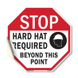Stop Hard Hat Required Beyond This Point