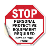Stop Personal Protective Equipment Required Beyond This Point