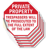 Private Property Trespassers Will Be Prosecuted to The Full Extent of The Law