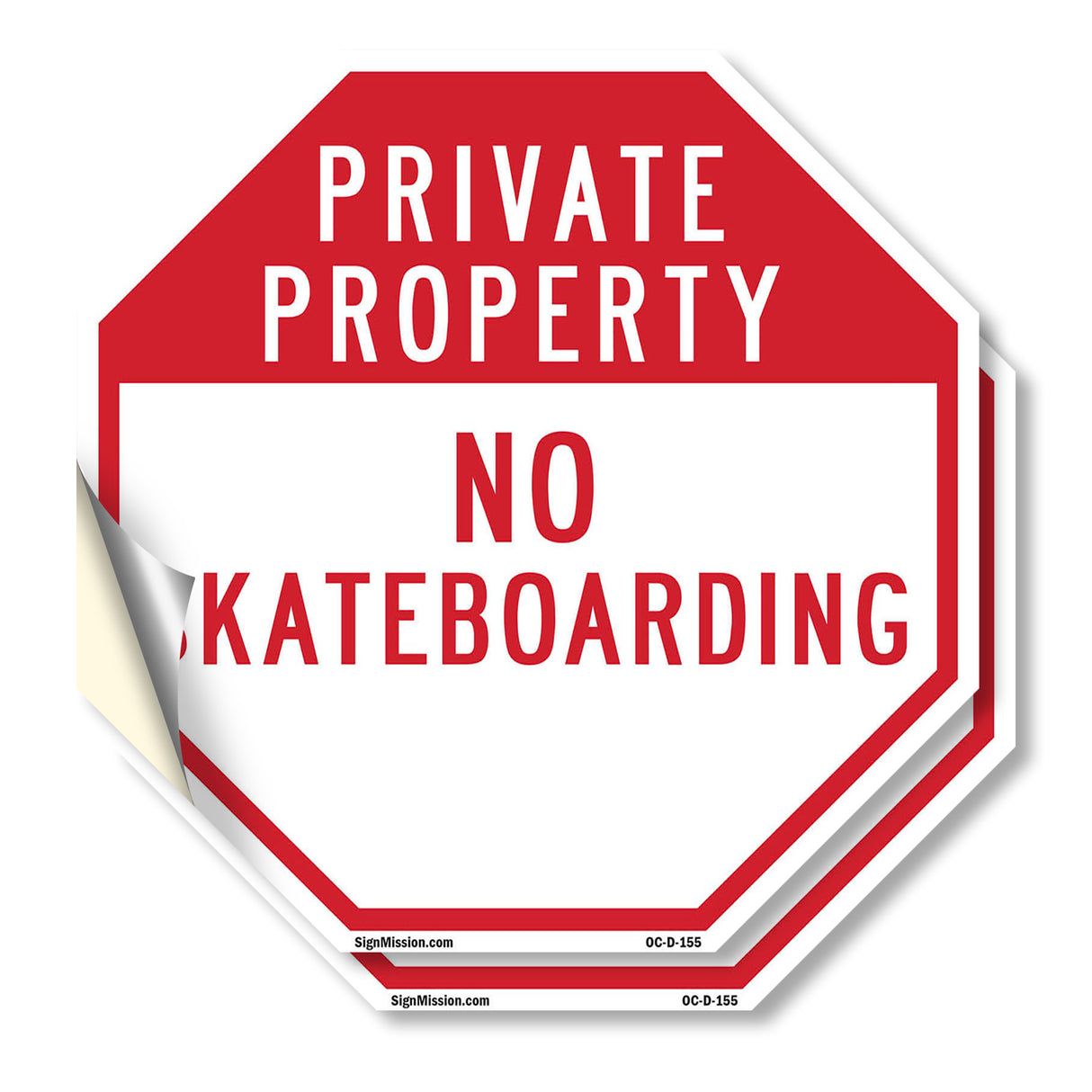 Private Property No Skateboarding