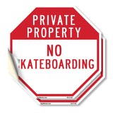 Private Property No Skateboarding