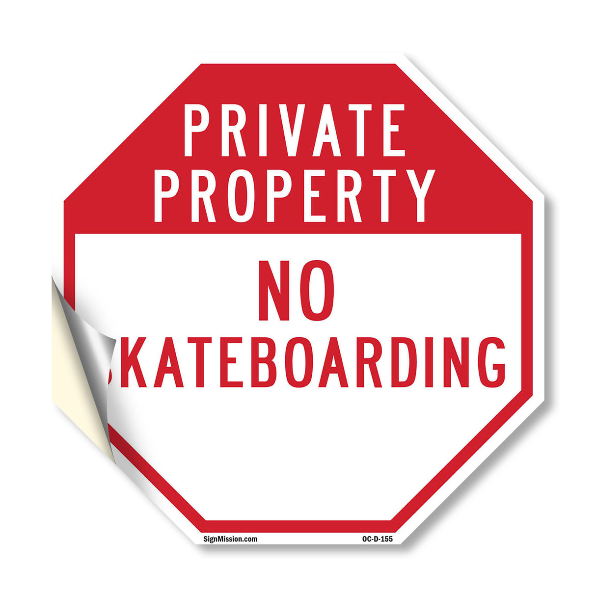 Private Property No Skateboarding