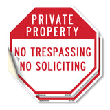 Private Property No Trespassing No Soliciting