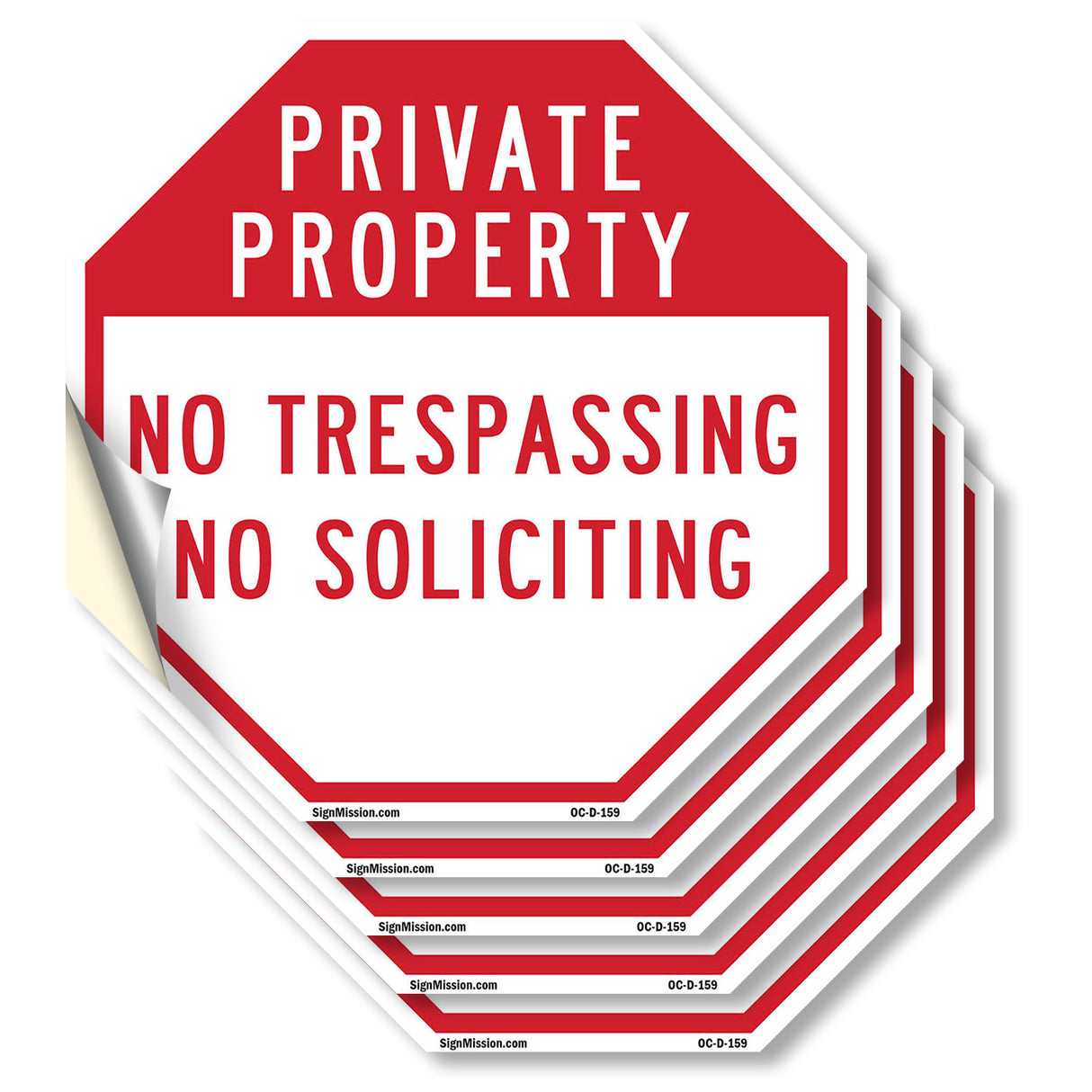 Private Property No Trespassing No Soliciting