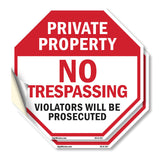 Private Property No Trespassing Violators Will Be Prosecuted