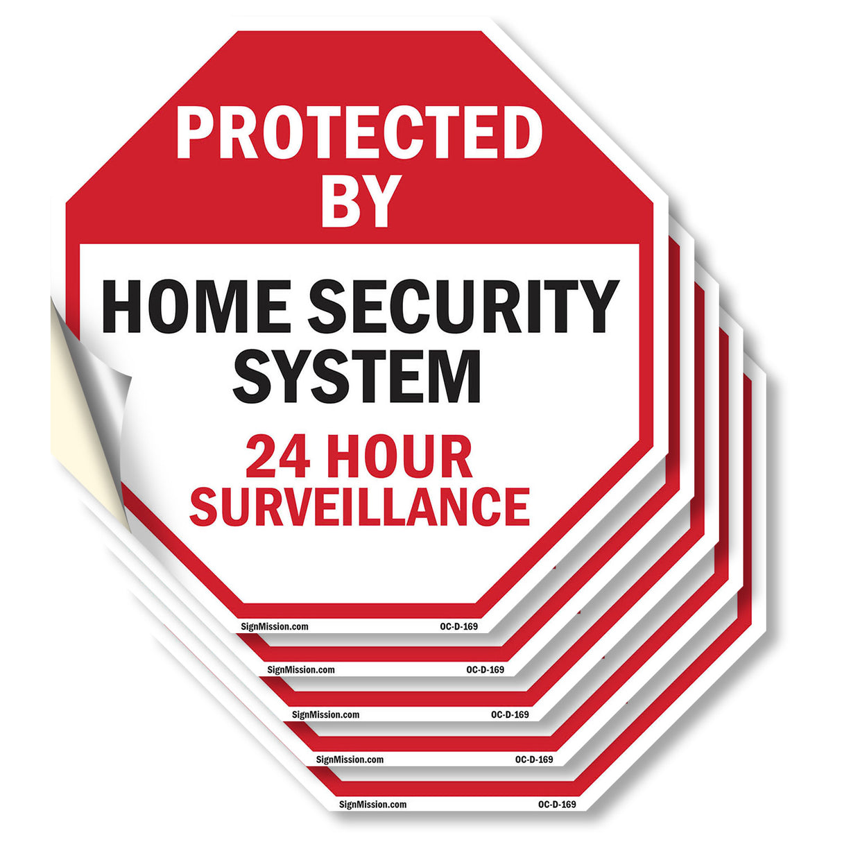 Protected By Home Security System 24 Hour Surveillance