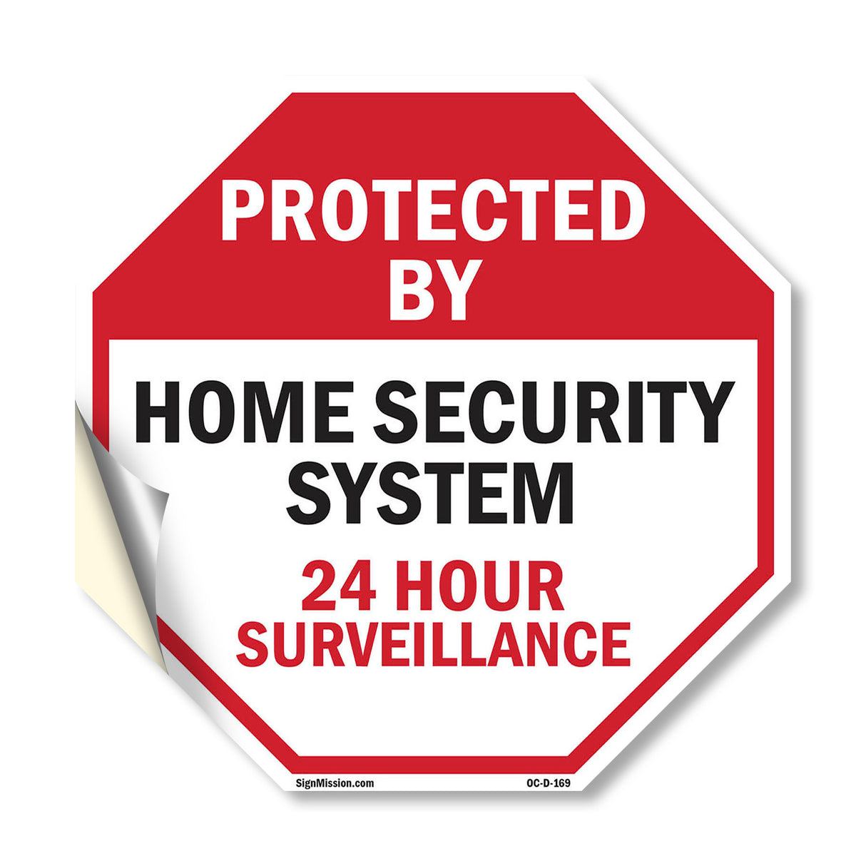 Protected By Home Security System 24 Hour Surveillance