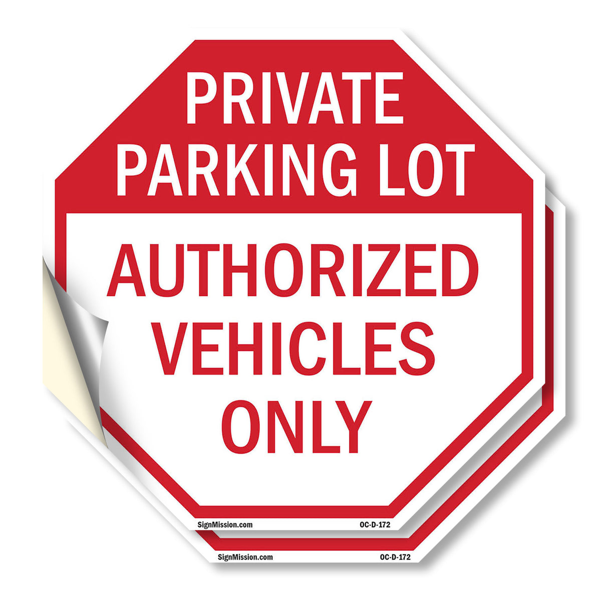 Private Parking Lot Authorized Vehicles Only