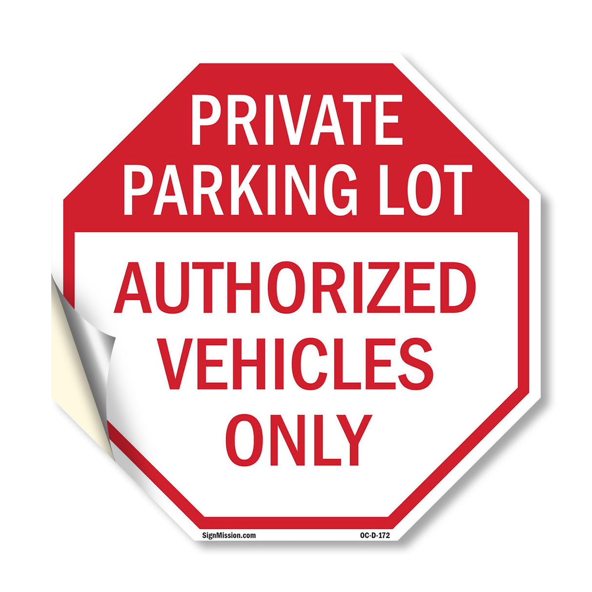 Private Parking Lot Authorized Vehicles Only