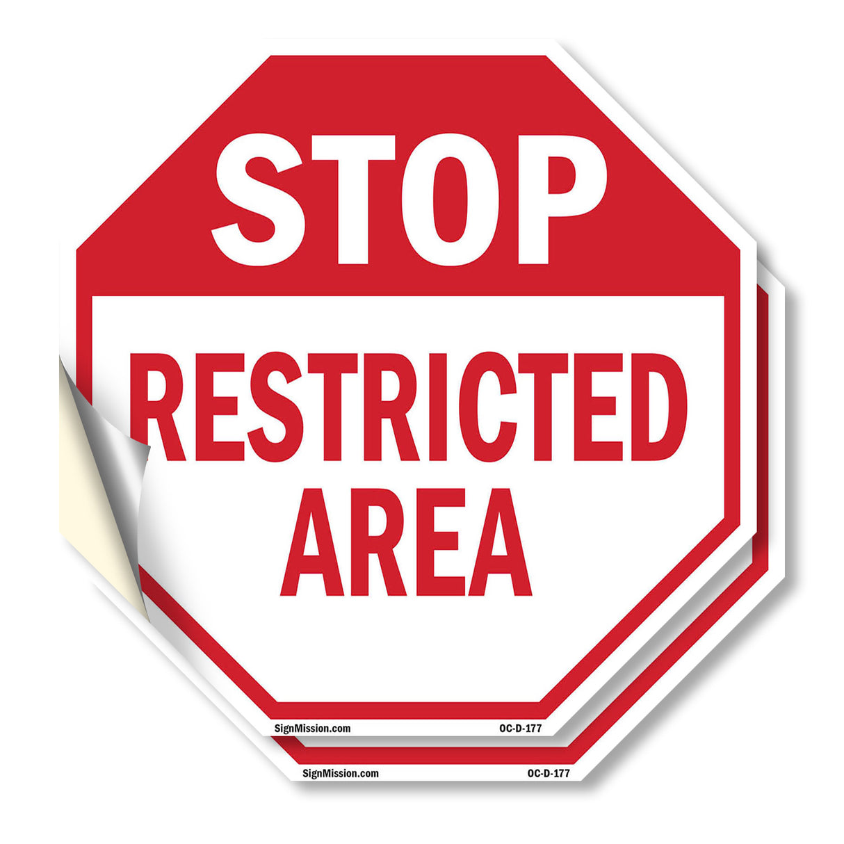 Stop Restricted Area