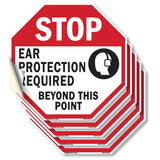 Stop Ear Protection Required Beyond This Point