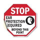 Stop Ear Protection Required Beyond This Point